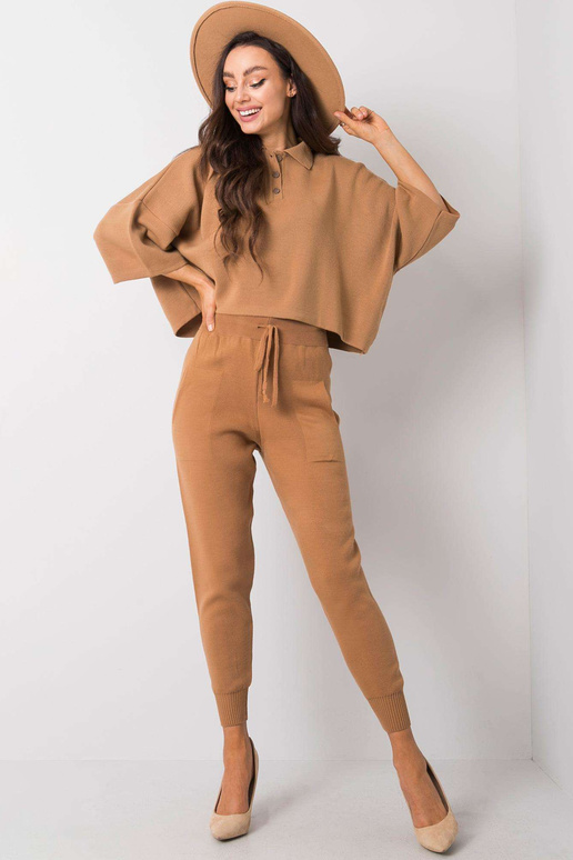 Eleanor RUE PARIS šviesiai rudos kelnės