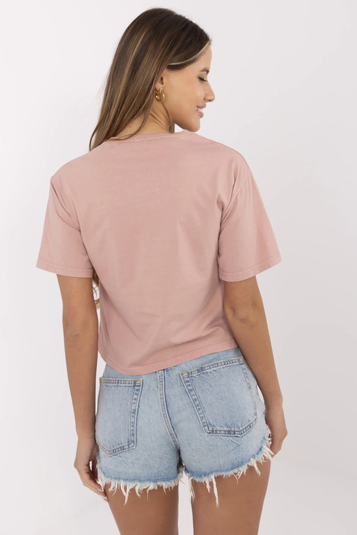 Purvini rožiniai marškinėliai su...