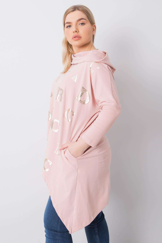 Aina Dirty Pink plius dydžio gobtuvas Aina Dirty Pink plius dydžio gobtuvas