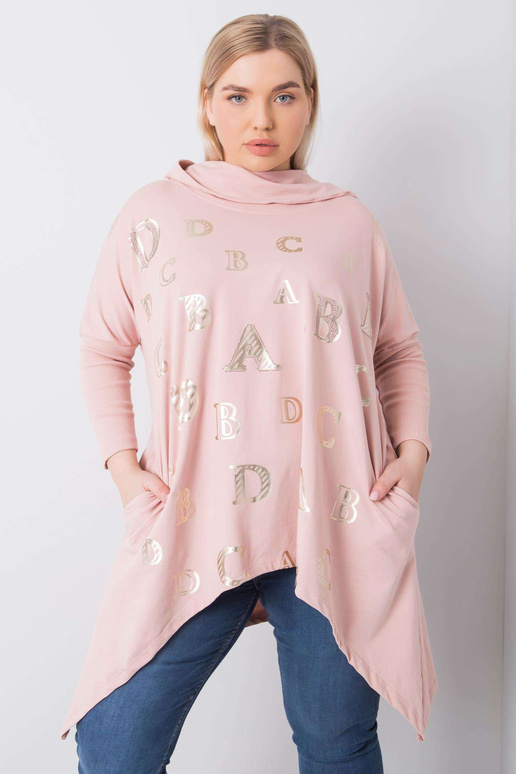 Aina Dirty Pink plius dydžio gobtuvas Aina Dirty Pink plius dydžio gobtuvas