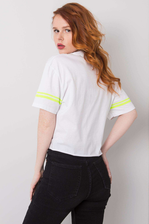 Balti Marlene medvilniniai marškinėliai