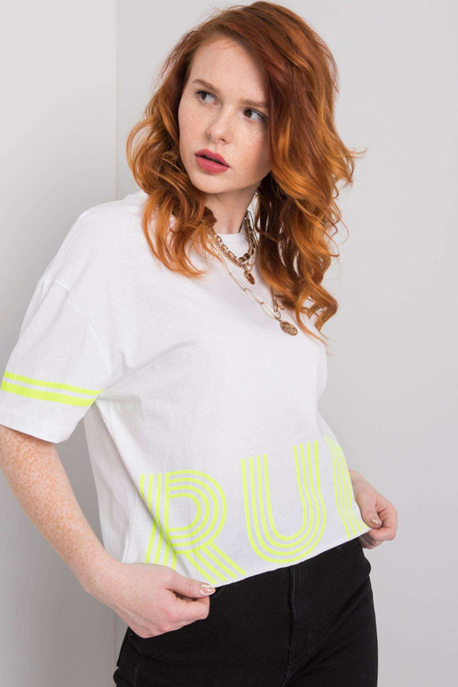 Balti Marlene medvilniniai marškinėliai