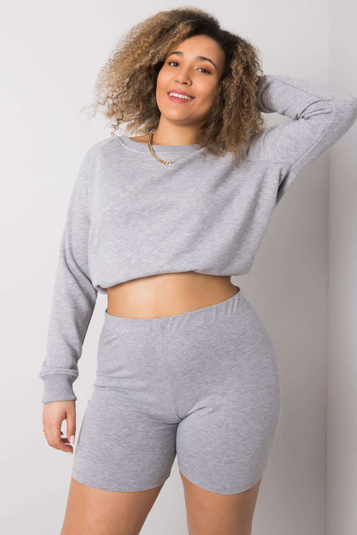 Alessia Cotton Grey didelio dydžio šortai