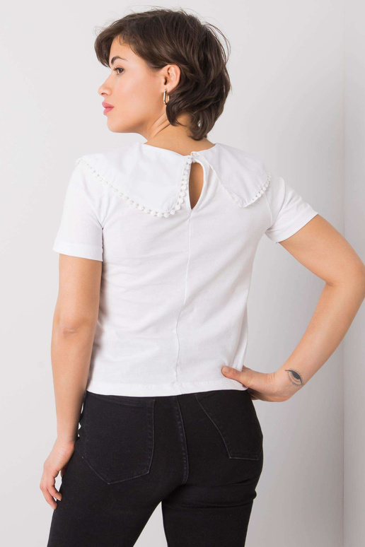 Balta palaidinė su apykakle Kaysie... Balta palaidinė su apykakle Kaysie...