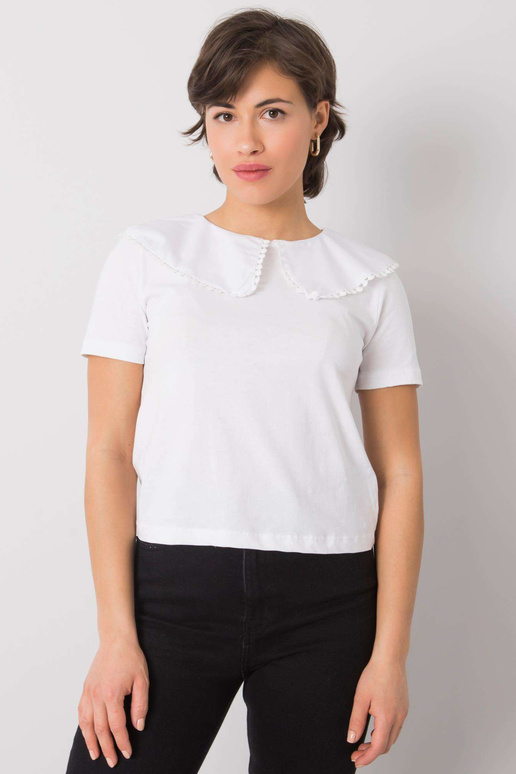 Balta palaidinė su apykakle Kaysie... Balta palaidinė su apykakle Kaysie...