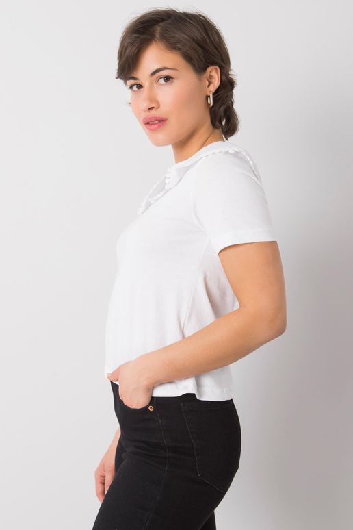 Balta palaidinė su apykakle Kaysie... Balta palaidinė su apykakle Kaysie...