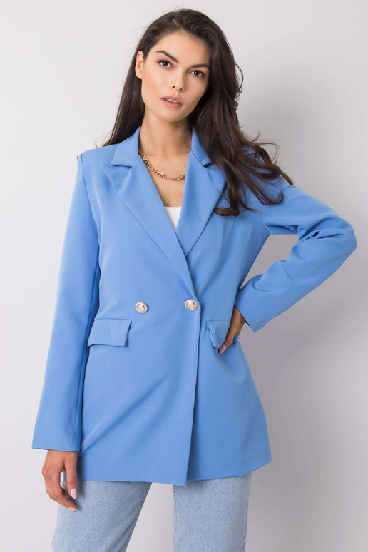 Mėlynas švarkas moterims Luiza OCH BELLA Mėlynas švarkas moterims Luiza OCH BELLA