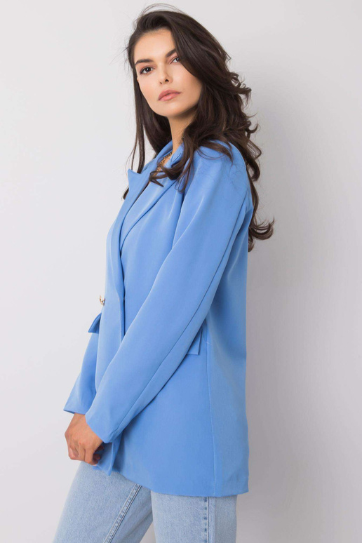 Mėlynas švarkas moterims Luiza OCH BELLA Mėlynas švarkas moterims Luiza OCH BELLA