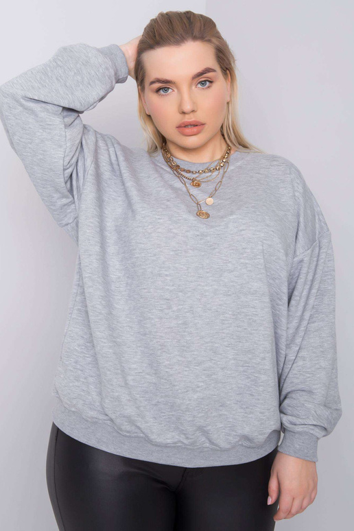 Pilkas plius dydžio megztinis Mischa Pilkas plius dydžio megztinis Mischa