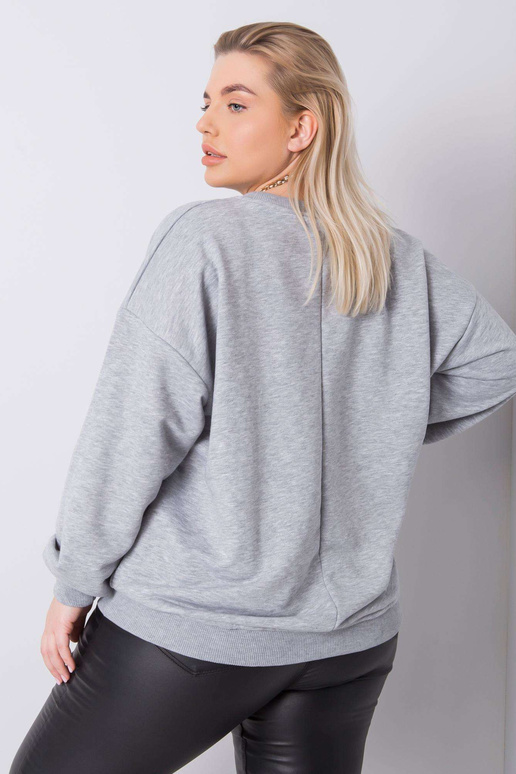 Pilkas plius dydžio megztinis Mischa Pilkas plius dydžio megztinis Mischa