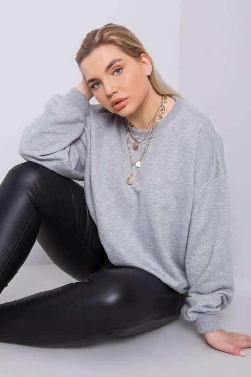 Pilkas plius dydžio megztinis Mischa Pilkas plius dydžio megztinis Mischa