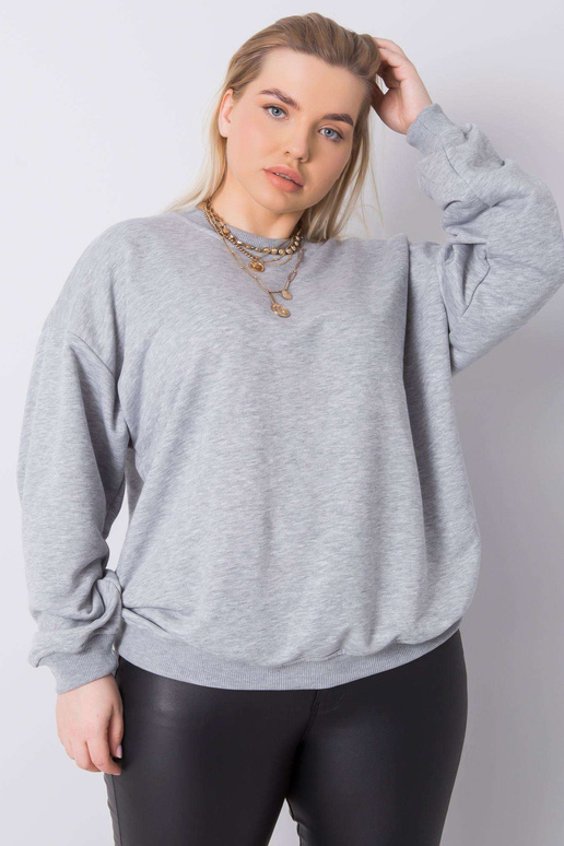 Pilkas plius dydžio megztinis Mischa Pilkas plius dydžio megztinis Mischa