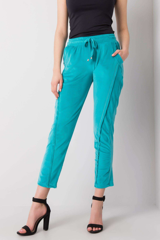 Turkio spalvos veliūrinės kelnės...