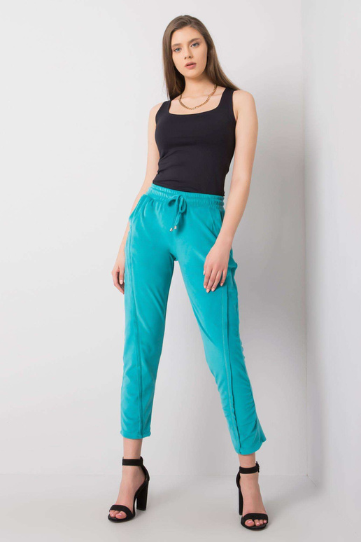 Turkio spalvos veliūrinės kelnės...