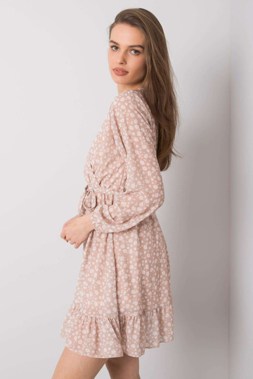 Smėlio spalvos suknelė su... 2