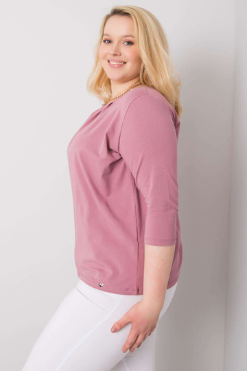 Jodie Dirty Pink plius dydžio medvilninė palaidinė