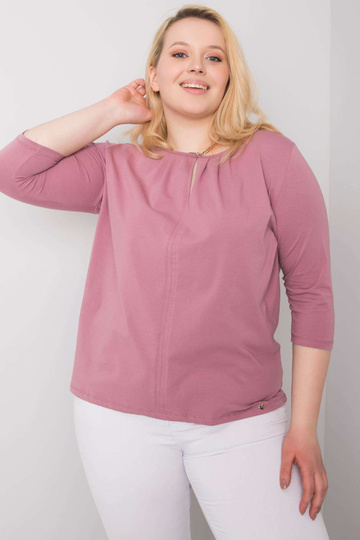 Jodie Dirty Pink plius dydžio medvilninė palaidinė 2