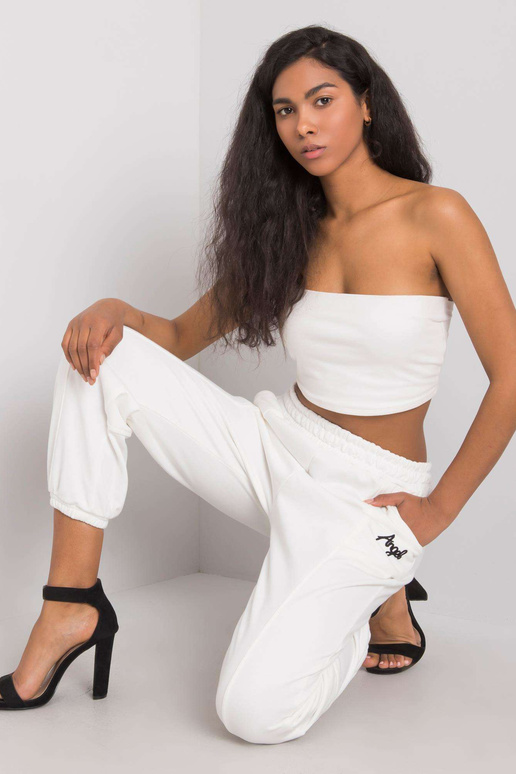 Richelle baltos sportinės kelnės