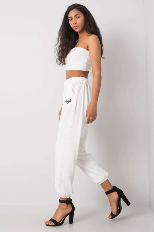 Richelle baltos sportinės kelnės