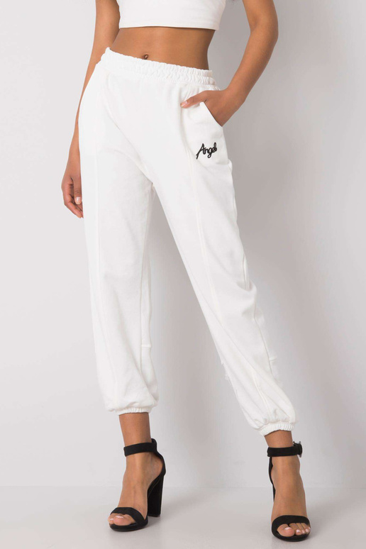 Richelle baltos sportinės kelnės