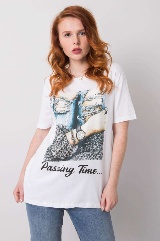 Balti marškinėliai moterims su...