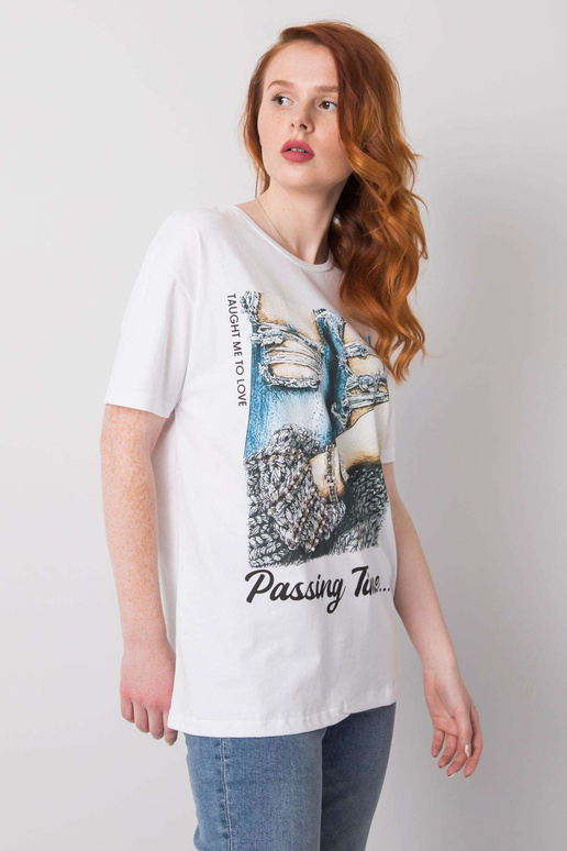 Balti marškinėliai moterims su...
