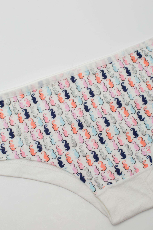 Baltos medvilninės kelnaitės