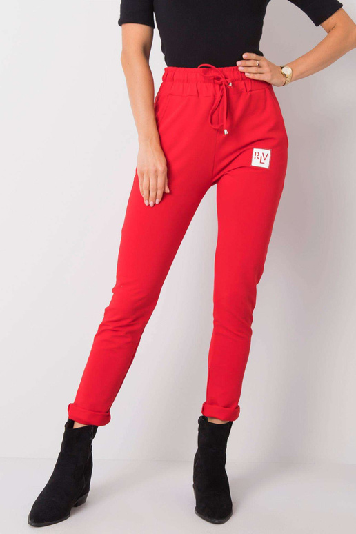 Raudonos Molly sportinės kelnės