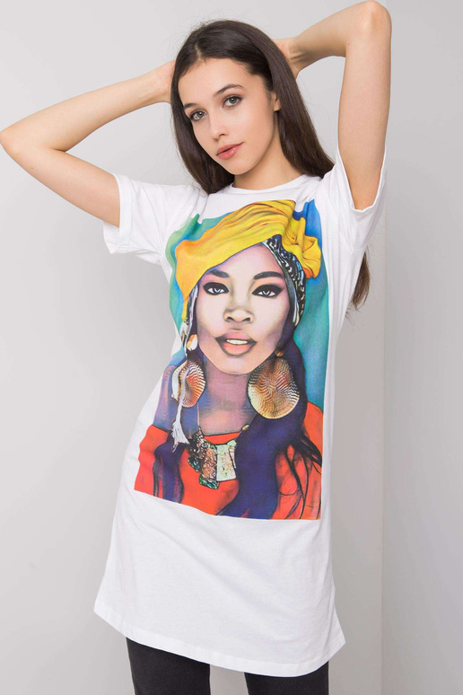 Balta tunika su raštu Dorothea SUBLEVEL Balta tunika su raštu Dorothea SUBLEVEL