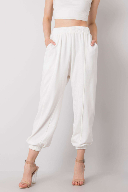 Baltos birželio sportinės kelnės