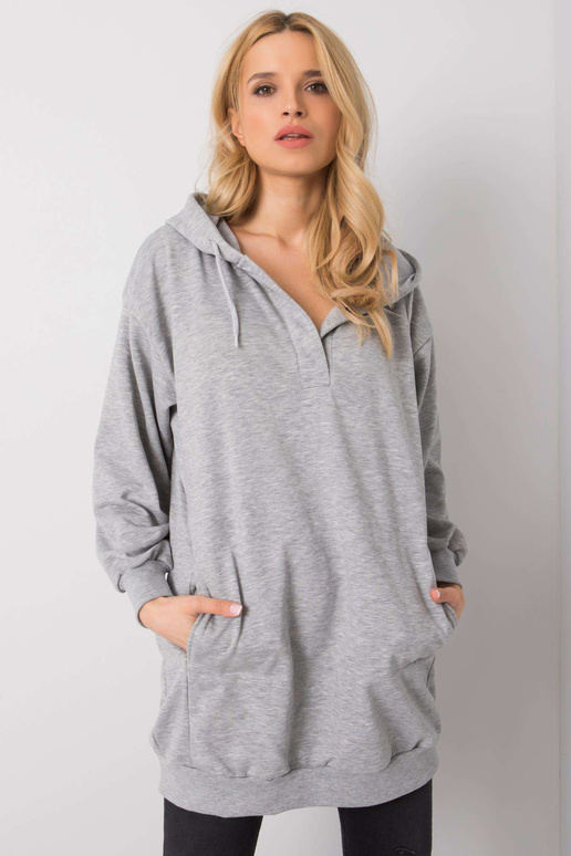 Pilkas alyvuogių džemperis Pilkas alyvuogių džemperis