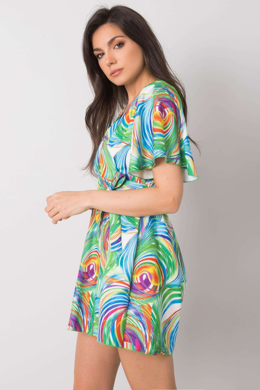 Baltas kombinezonas su spalvingais...