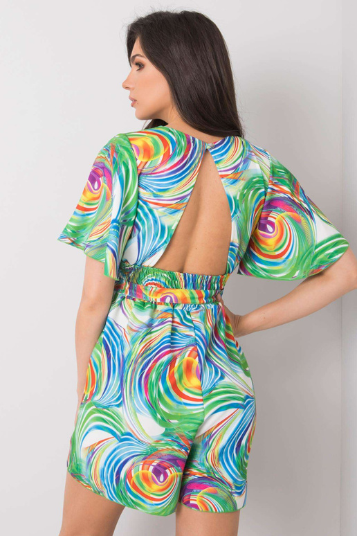 Baltas kombinezonas su spalvingais...