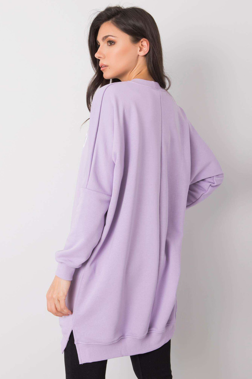 Šviesiai violetinė tunika su užrašu...