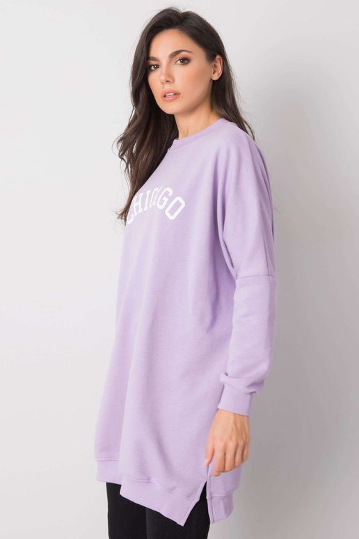Šviesiai violetinė tunika su užrašu...