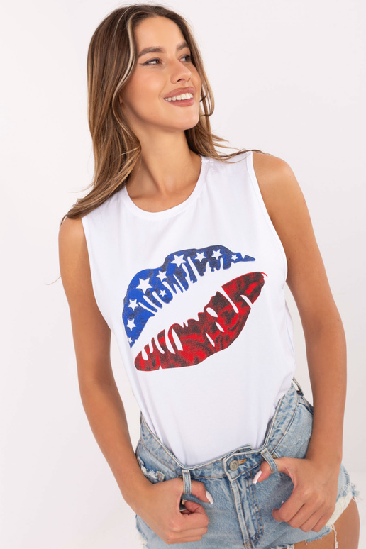 Baltas viršus su raštu Candela RUE PARIS