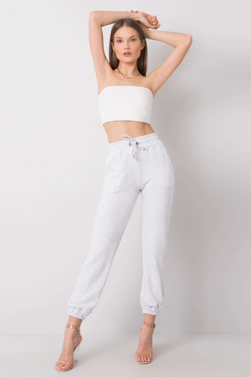 Šviesiai pilkos melanžinės kelnės...