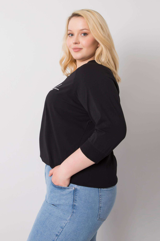 Juoda palaidinė su Rosie užrašu Juoda palaidinė su Rosie užrašu