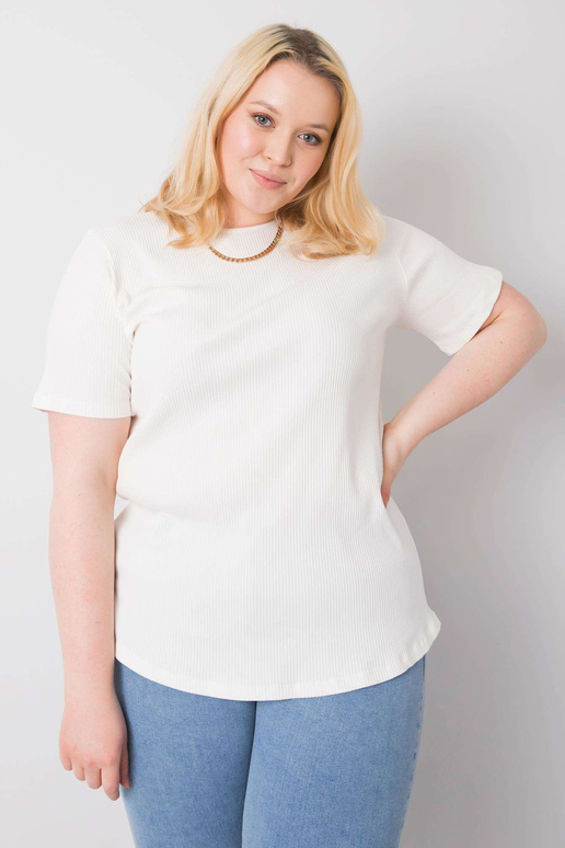 Ecru plius dydžio briaunota palaidinė... Ecru plius dydžio briaunota palaidinė...