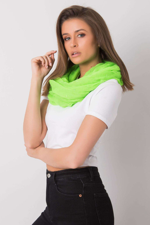 Fluo žalias kaminas su blizgiomis...