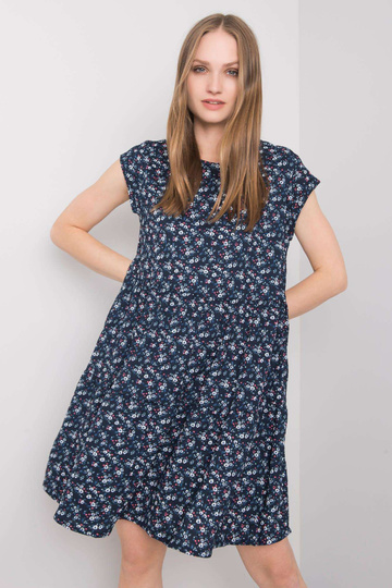 Tamsiai mėlyna oversize suknelė Eve STITCH & SOUL