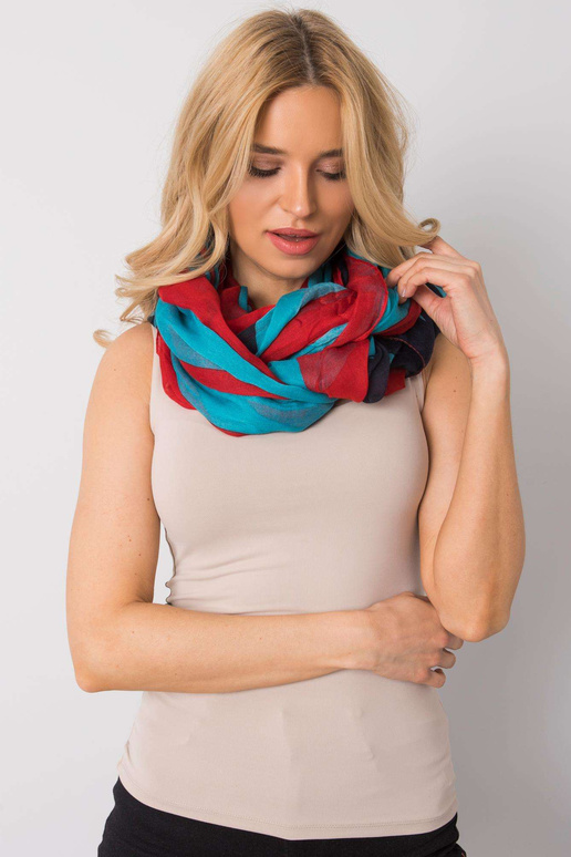 Raudonai mėlynas įvyniojimas su spauda