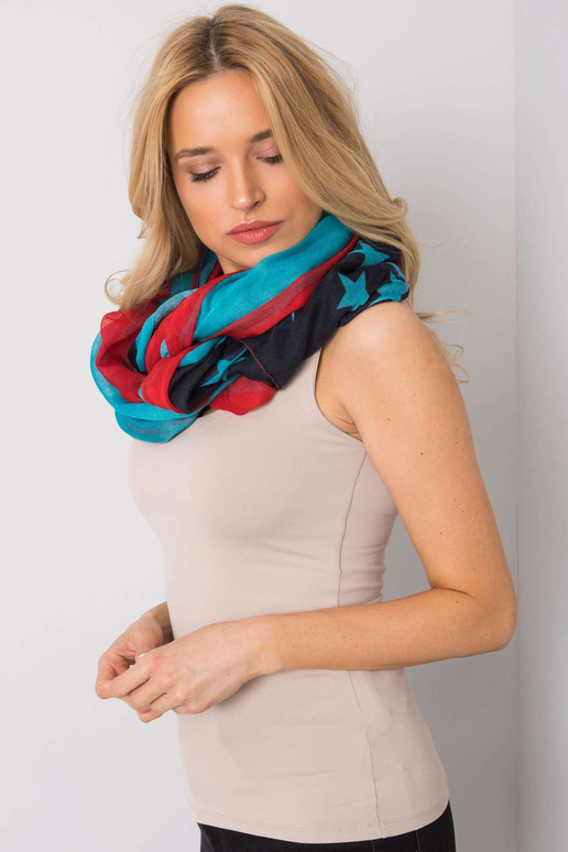 Raudonai mėlynas įvyniojimas su spauda