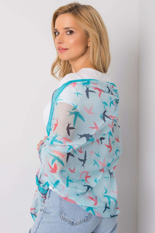 Mėlynas šalikas su raštu