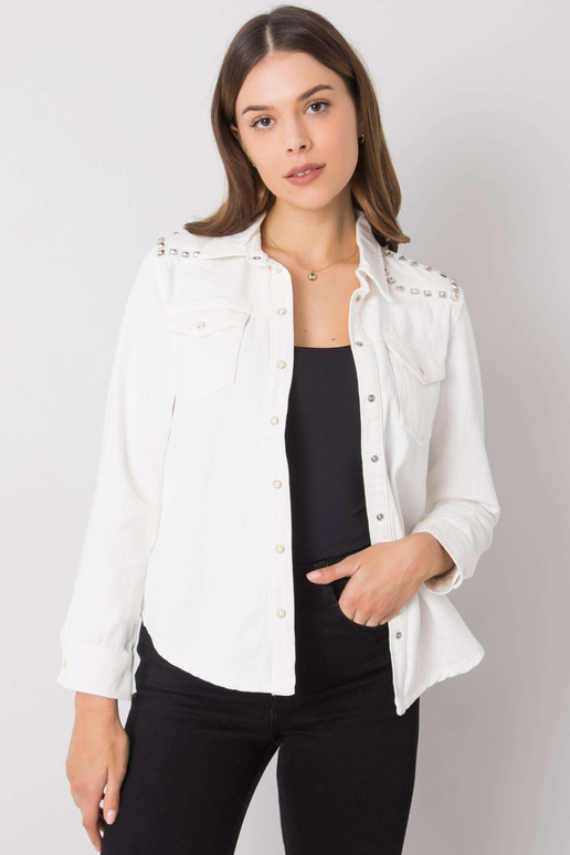 Anneka balti džinsiniai marškiniai