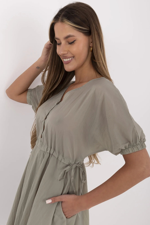 Khaki spalvos suknelė Kaia RUE PARIS Khaki spalvos suknelė Kaia RUE PARIS