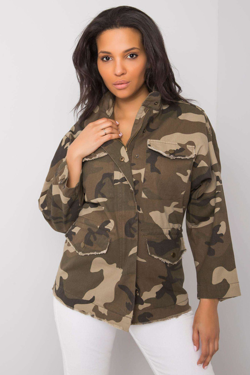 Chaki kamufliažinė striukė Rochelle