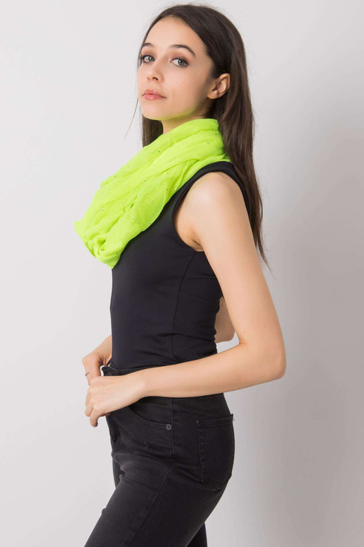 Fluo geltonas kaminas su blizgiomis...