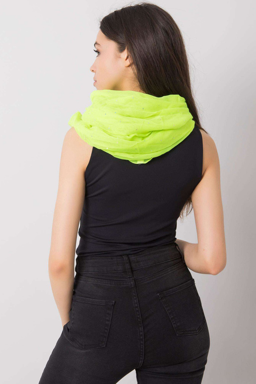 Fluo geltonas kaminas su blizgiomis...