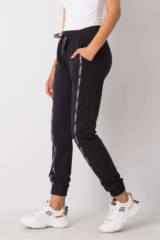 Juodos Sawyer sportinės kelnės